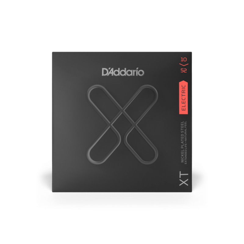 Набір струн D'ADDARIO XTE1052 XT ELECTRIC NICKEL PLATED STEEL LIGHT TOP / HEAVY BOTTOM (10-52)